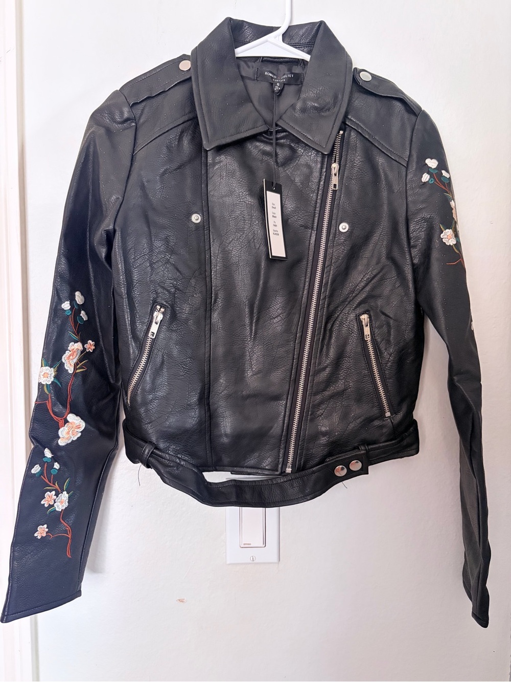 Romeo & Juliet Couture Faux Leather Jacket